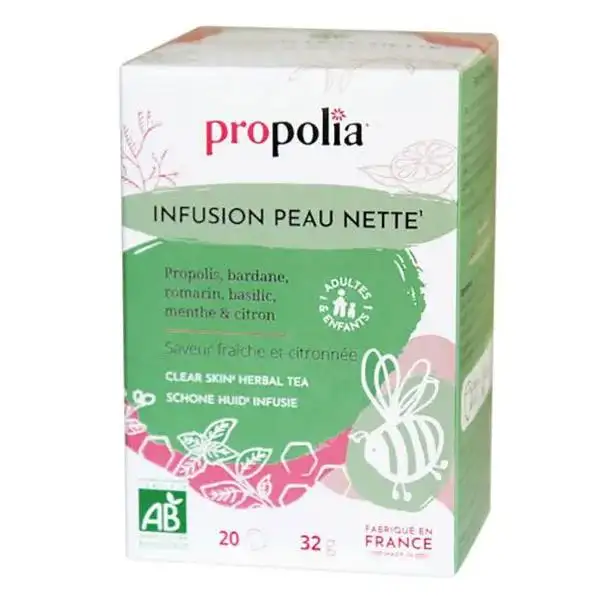 Propolia Bio Infusion peau nette Saveur fraîche&citronnée 20 sachets