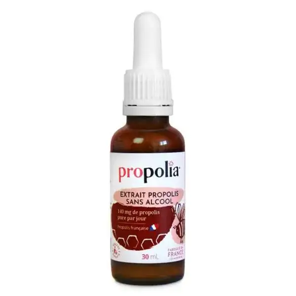 Propolia Extrait de propolis Sans alcool Défenses naturelles 30 ml