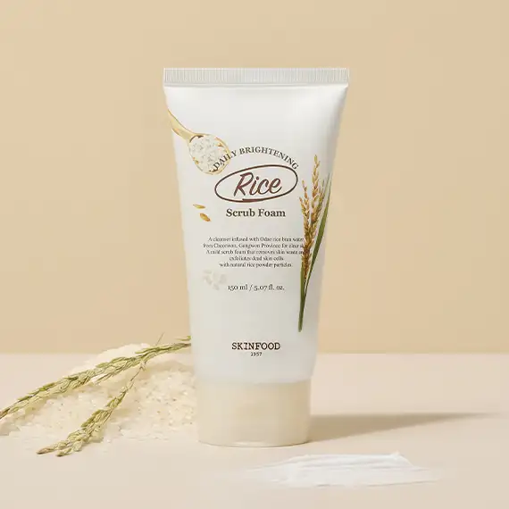 SKINFOOD Rice Daily Brightening Scrub Foam 150ml