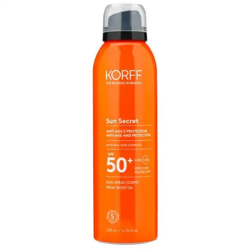 SUN SECRET Huile Spray Toucher Sec SPF 50+ KORFF 200ml