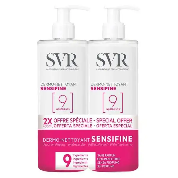 SVR Sensifine Duo Dermo Nettoyant Démaquillant Apaisant - 400ml