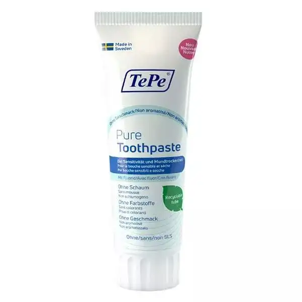 TePe Pure Dentifrice Sans Parfum 75ml