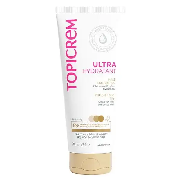 Topicrem Ultra-Hydratant Hâle Progressif Peaux Sensibles 200ml