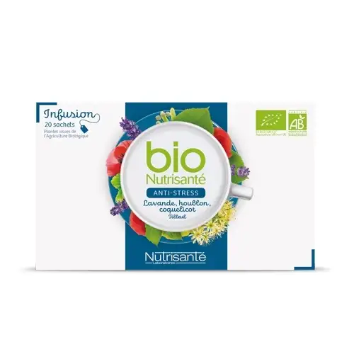 NUTRISANTE BIO Tisane - Infusion Anti Stress (20 sachets)