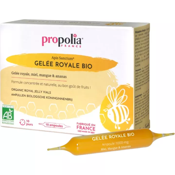 Propolia Apis Sanctum Gelée Royale Bio 10 ampoules