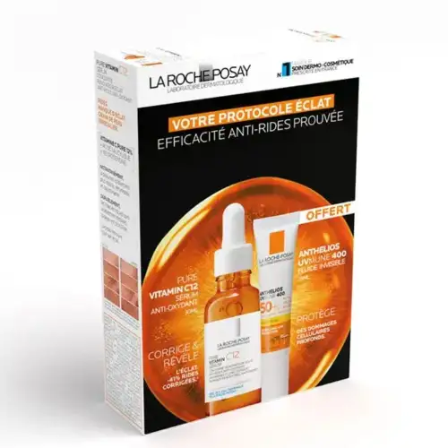 LA ROCHE POSAY - Coffret anti-rides et éclat : Sérum et Protection SPF50+
