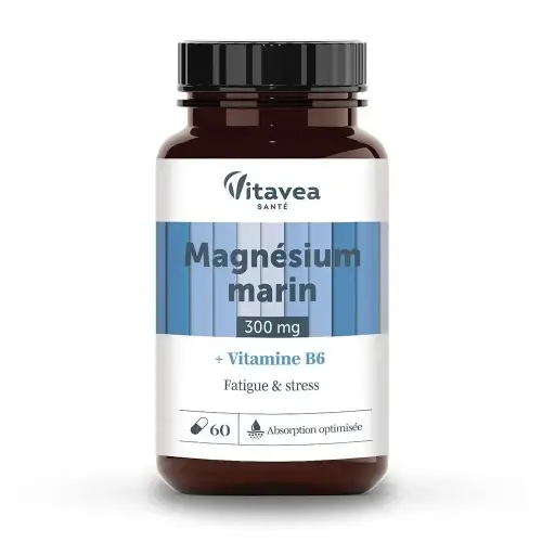 Vitavea - Magnésium Marin 300mg & Vitamine B6 - 60 gélules