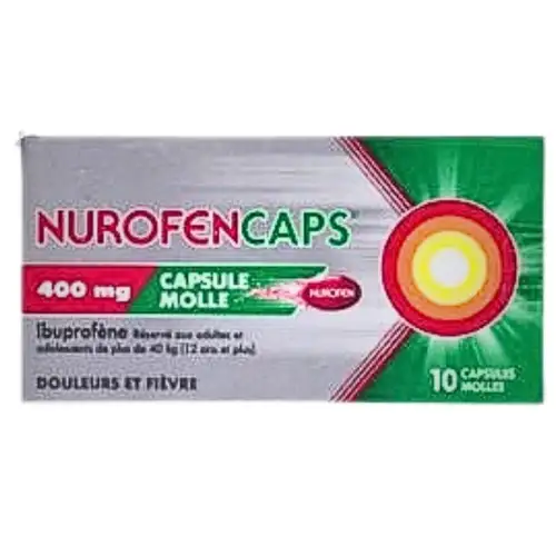 NUROFENCAPS 400mg (10 capsules molles)