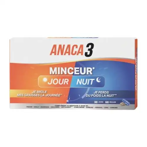 ANACA3 - Minceur Jour/Nuit Brûle Graisse - 60 Gélulles