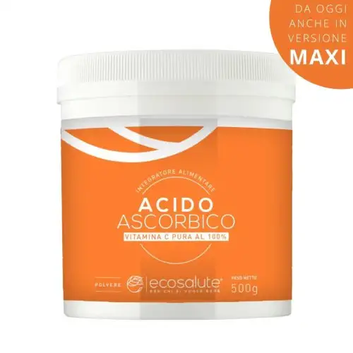 Acido Ascorbico Vitamina C Pura ecosalute 500g