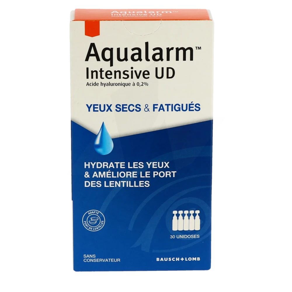 Aqualarm Intensive Ud Solution Ophtalmique 30 Unidoses De 0,5 Ml