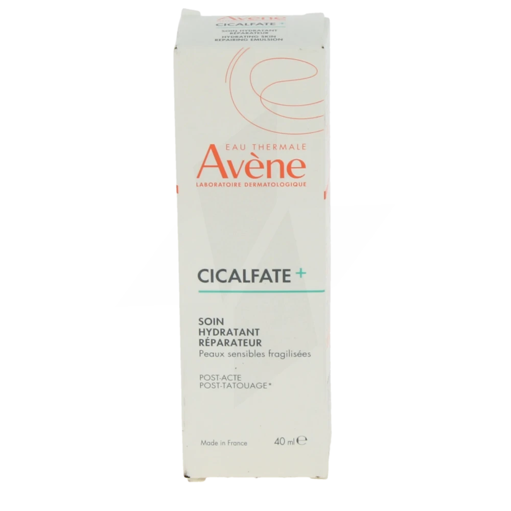 Avène Eau Thermale Cicalfate + Crème Post-acte Post-tatouage Tube De 40 Ml