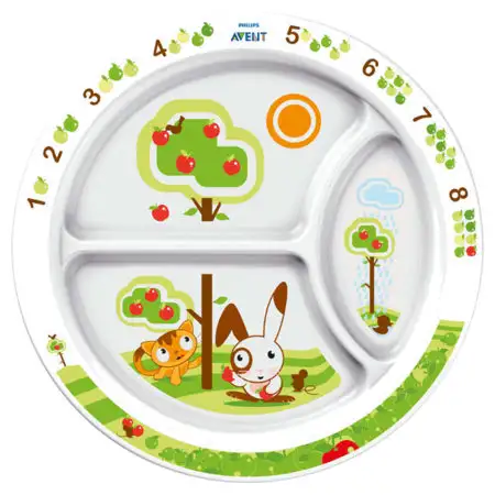Repas des Touts Petits Assiette à compartiments 12 mois et +