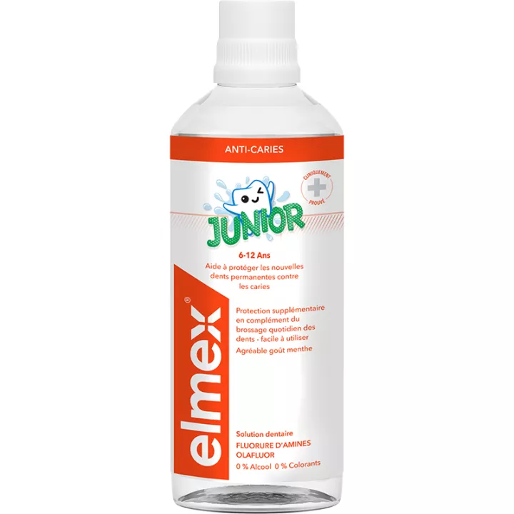 Elmex Anti-Caries Bain de Bouche Junior 6-12 ans 400 ml