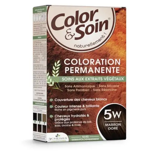 COLOR et SOIN Coloration Permanente MARRON DORÉ - 5W