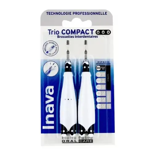 INAVA TRIO Compact Brossettes interdentaires 0/0/0 (ISO 0.6mm ETROIT)