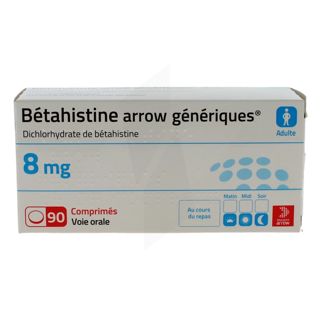 Betahistine Arrow Generiques 8 Mg Cpr Plq/90