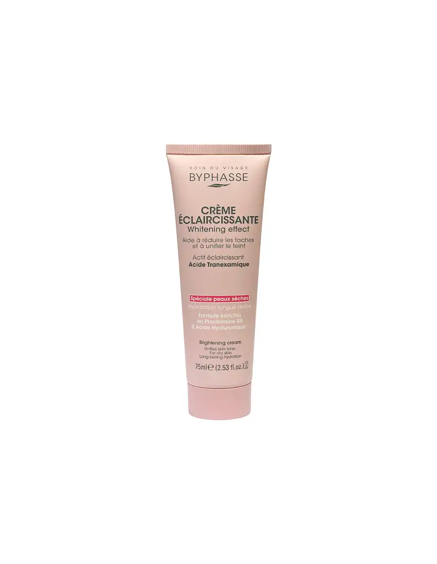 Byphasse Crème Visage Éclaircissante Whitening Effect Peau Sèche 75ML