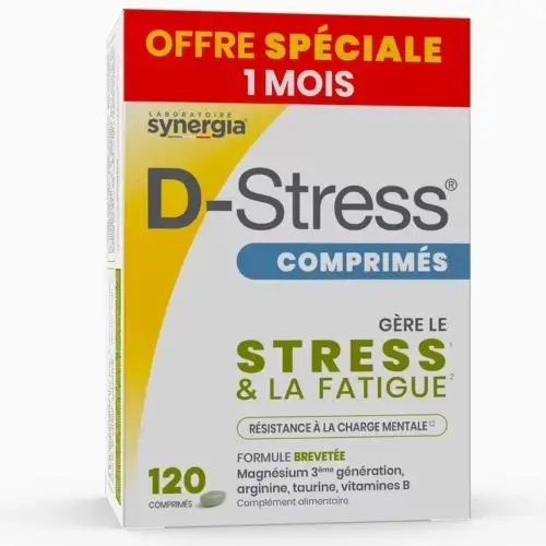 D-STRESS - Stress et fatigue - 120 comprimés