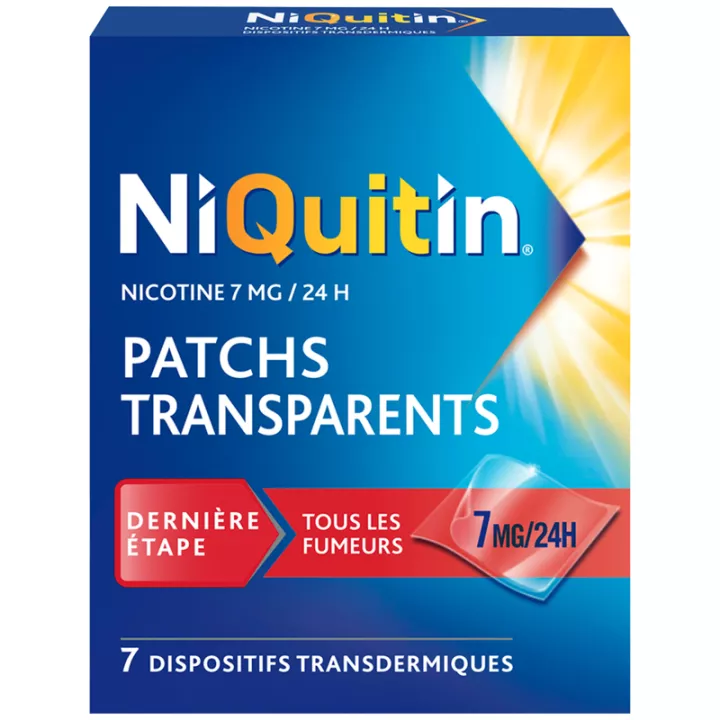 NiQuitin Patchs Transparents 7mg/24h Dernière Étape