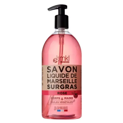MKL -  SAVON DE MARSEILLE Liquide à la Rose de Damas 1 Litre