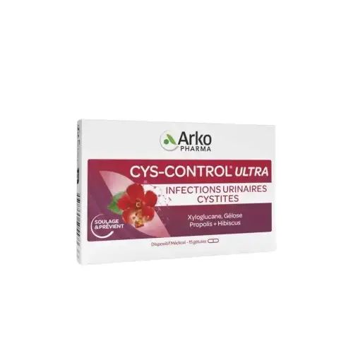Arkopharma Cys-Control  - Ultra Infections Urinaires Cystites - 15 gélules