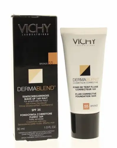VICHY DERMABLEND BRONZE n°55  fond de teint fluide 30 ml