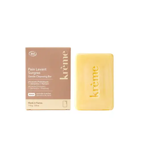 KRÈME - Pain Lavant Surgras – Nettoie et Protège 110 g