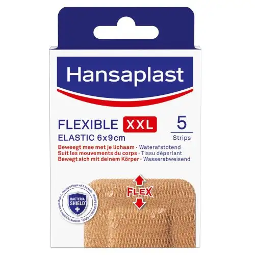 Pansements Flexible Elastique XXL Hansplast 5 Bandes