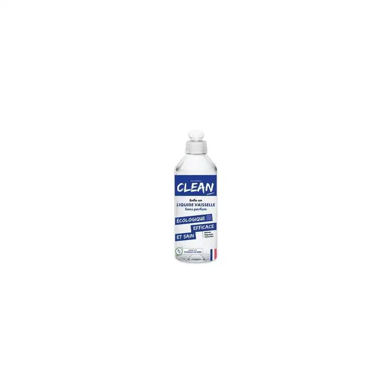 CLEAN liquide vaisselle SANS PARFUM 500 ml