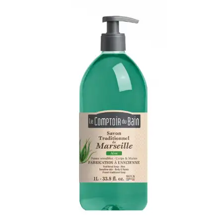 Le Comptoir du Bain Savon Traditionnel de Marseille Aloe 1 Litre