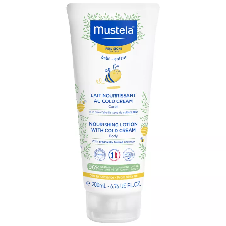 Mustela Bébé-Enfant Lait Nourrissant au Cold Cream 200 ml
