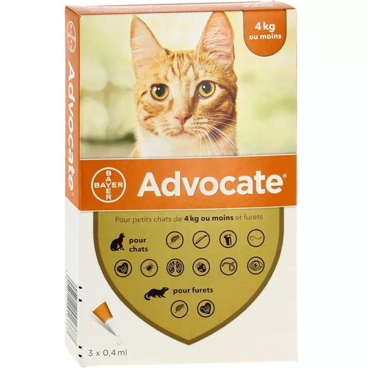 Advocate Elanco Petit Chat 3 Pipettes De 0.4 ml