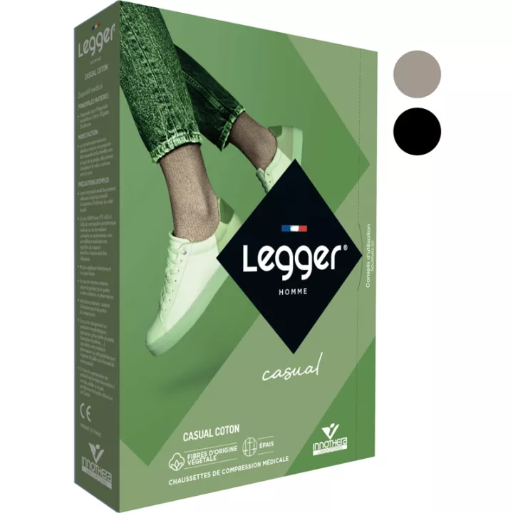 Bas de Contention Legger Casual Coton Homme Classe 2