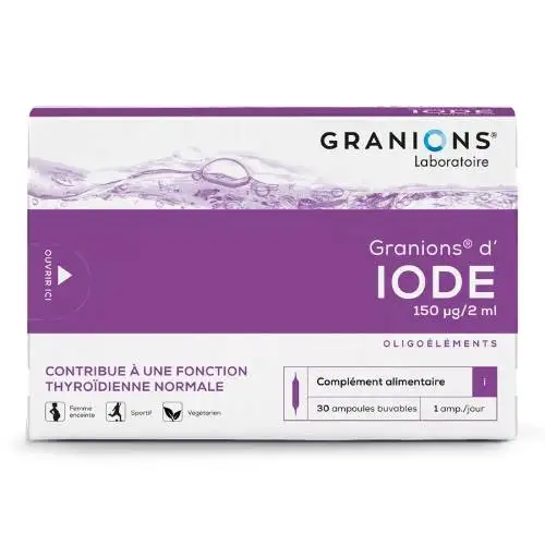 GRANIONS de IODE (I) (30 ampoules)