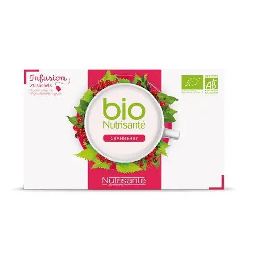 NUTRISANTE BIO Tisane - Infusion Cranberry (20 sachets)