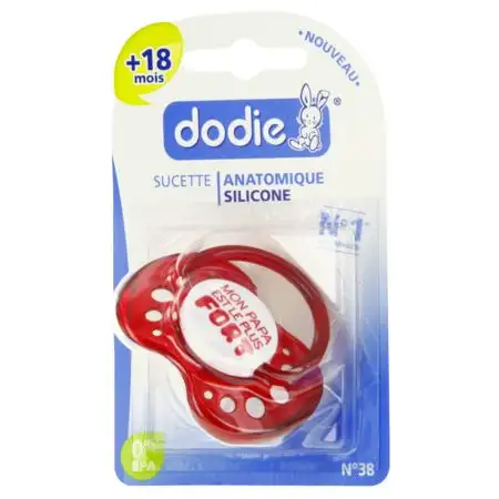Sucette Dodie anatomique en silicone - Garçon + 18 mois