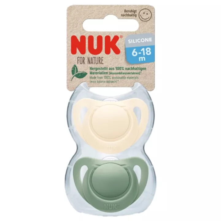 Nuk For Nature Sucette Silicone 6-18 Mois