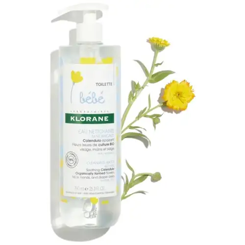 KLORANE BEBE Eau Nettoyante Sans Rinçage - 750ml