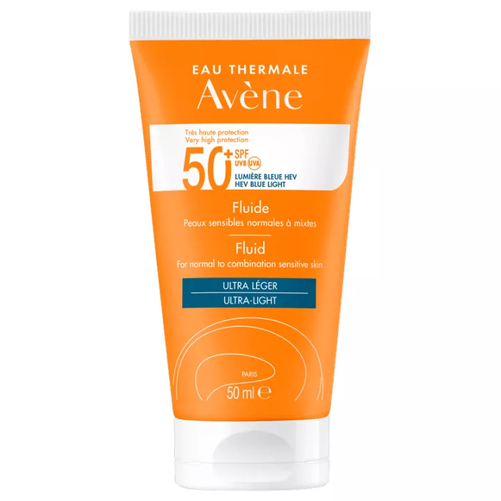 Avène Solaire Fluide Ultra Léger SPF50+ 50 ml*