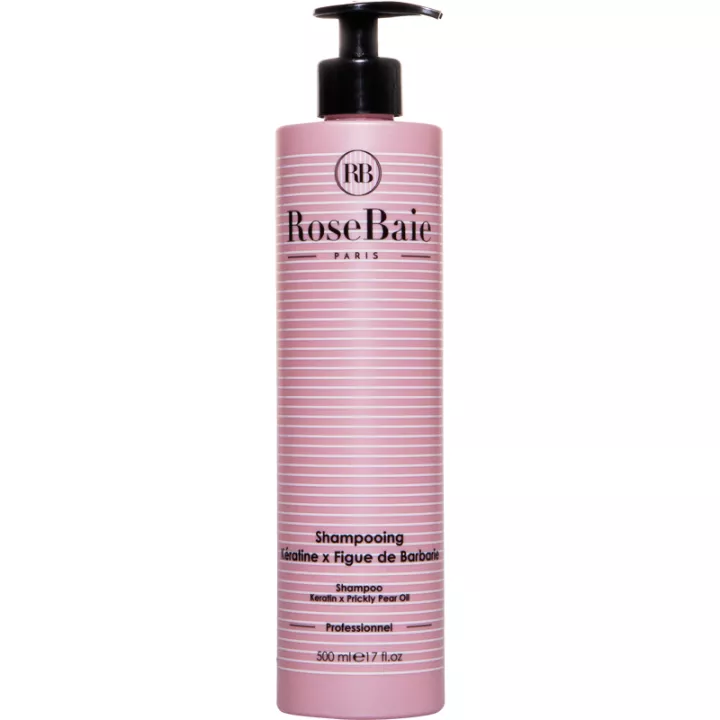 RoseBaie Shampooing Kératine et Figue de Barbarie 500 ml