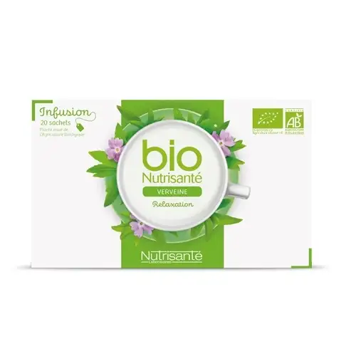 NUTRISANTE BIO Tisane - Infusion Verveine (20 sachets)