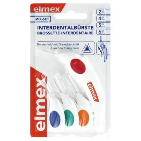 Brossettes Interdentaires Protection Caries - 4 brossettes 2,4,5 et 6mm