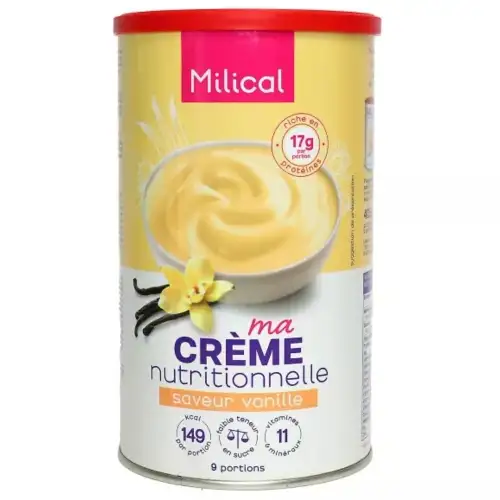 MILICAL - Crème Nutritionnelle Vanille - 405g
