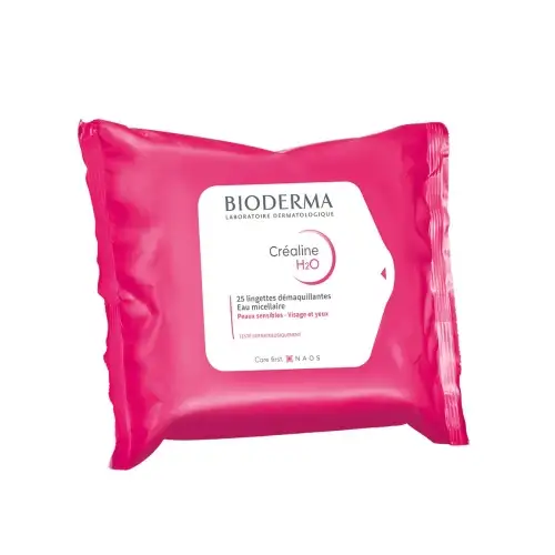 BIODERMA - Créaline H2O Lingettes Démaquillantes  - 25 lingettes