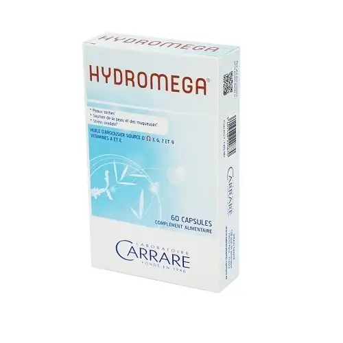 HYDROMEGA Argousier Peau et Muqueuses sèches (60 capsules) Carrare