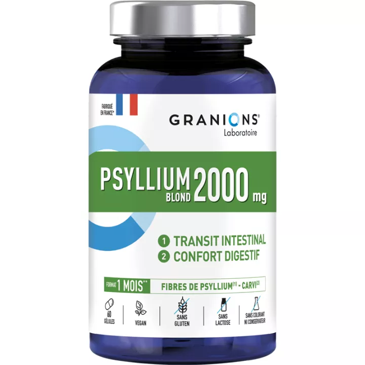 Psyllium 2000 mg Granions 60 Gélules