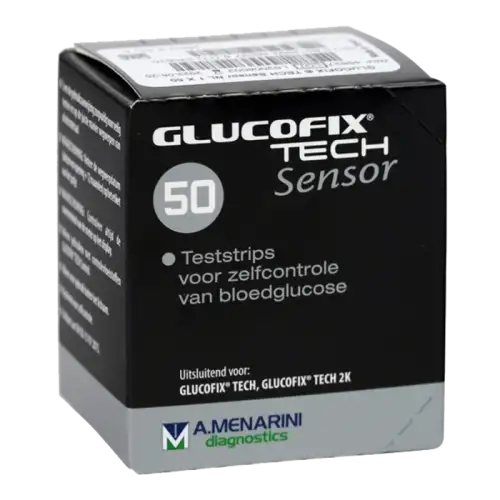 GLUCOFIX® TECH SENSOR A.MENARINI 50 BANDES RÉACTIVES