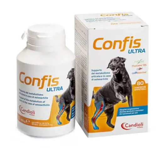 Candioli Confis Ultra Aliment Diététique Pour Chiens 80 Comprimés