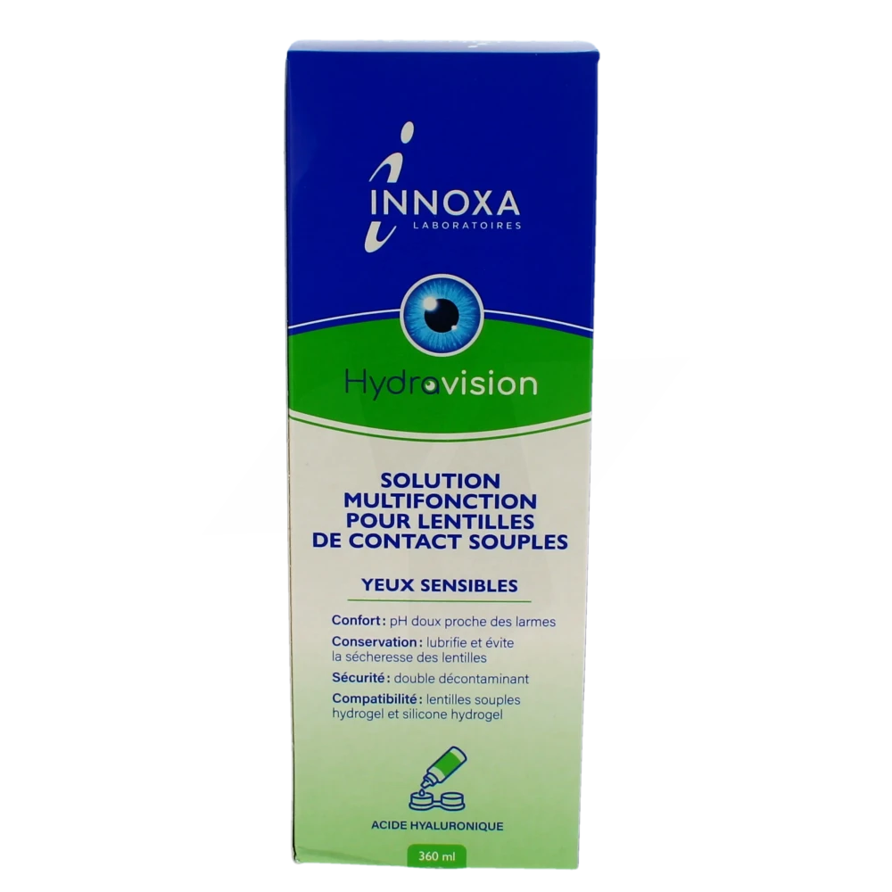 Innoxa Hydravision Solution Pour Lentilles Entretien Multifonctions Falcon De 360 Ml